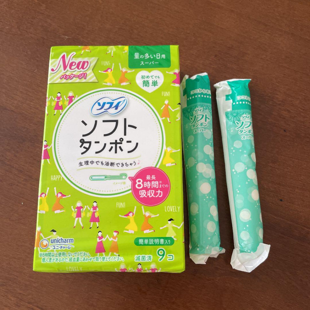 Soft Tampon Unicharm Nhật Bản - Tampon Siêu Thấm Hút Khô Thoáng Dịu Nhẹ Siêu Sạch Que đẩy