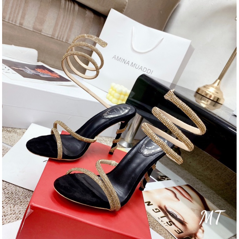 Sandal Rắn Xoắn Đá Cổ Chân Hàng Fullbox - CERIHOUSE