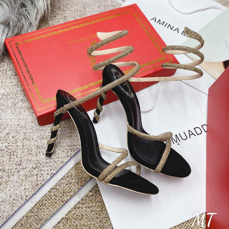 Sandal Rắn Xoắn Đá Cổ Chân Hàng Fullbox - CERIHOUSE