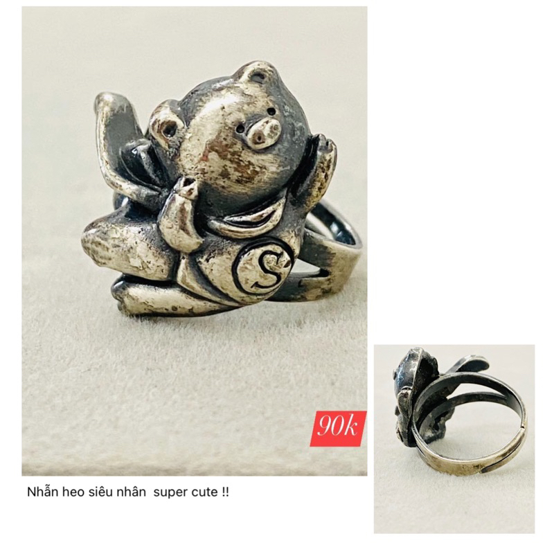 Nhẫn heo siêu nhân Freesize
