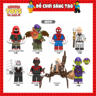 Xếp hình Minifigure Siêu anh hùng Spider-Man Into the Spider-Verse - Đồ Chơi Lắp Ghép Sáng Tạo - XINH X0241