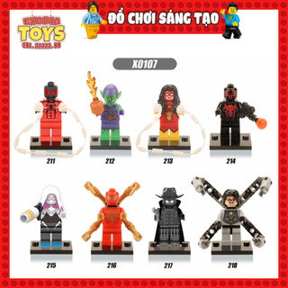 Xếp hình Minifigure hân vật siêu anh hùng Spider-Man : Người Nhện - Đồ Chơi Lắp Ghép Sáng tạo - XINH X0107