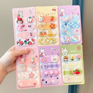 sét 4 miếng dán tóc mái cho bé , sét 4 kẹp tóc giữ nếp tóc cho bé