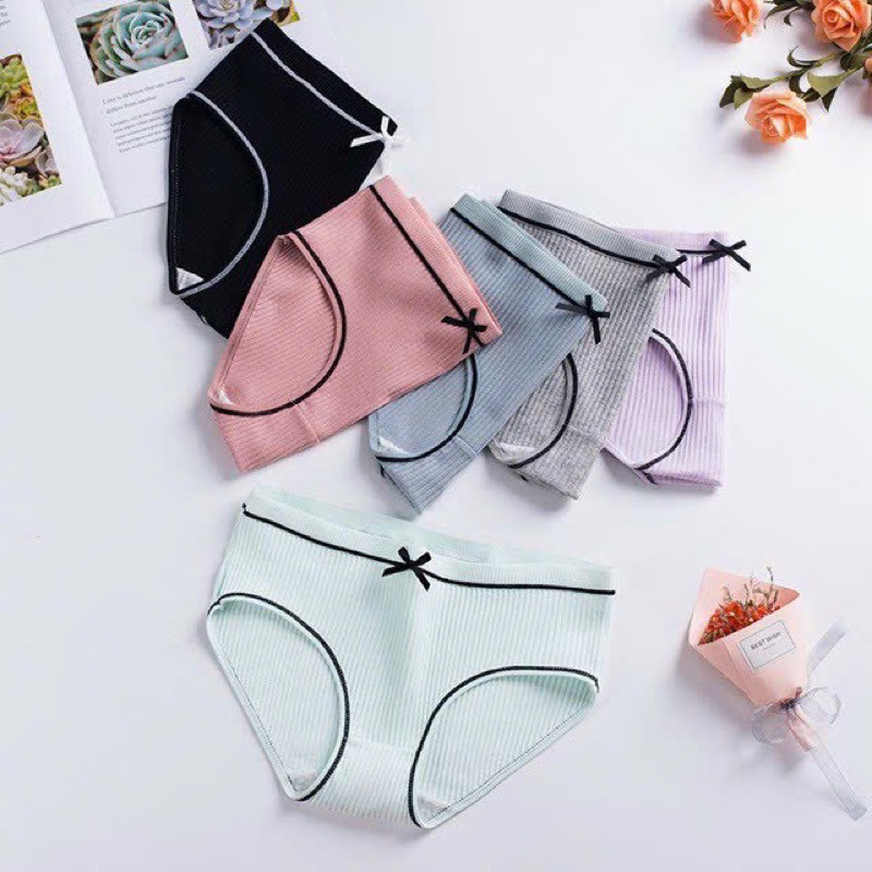 Quần lót len tăm phối nơ từ 40-65kg