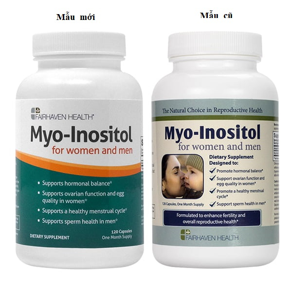 Viên uống Myo Inositol for women and men chai 120 viên từ Mỹ