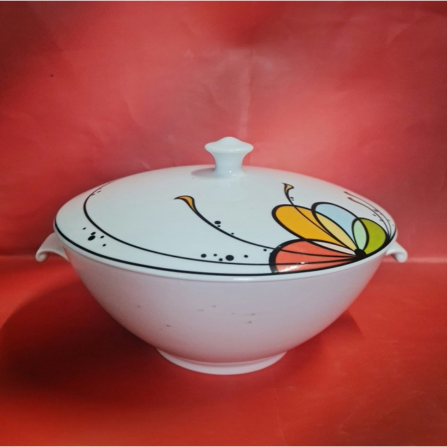 thố sứ có nắp Daisy Bóng Bay sứ Minh Long - thố sứ Bóng Bay sứ Minh Long