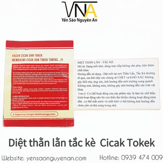 [ NA000134] Diệt thằn lằn - tắc kè [Cicak Tokek]