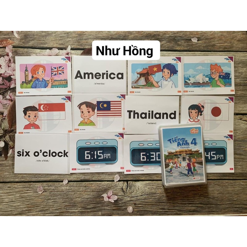 FLASHCARD GLOBAL SUCESS 4 MỚI.