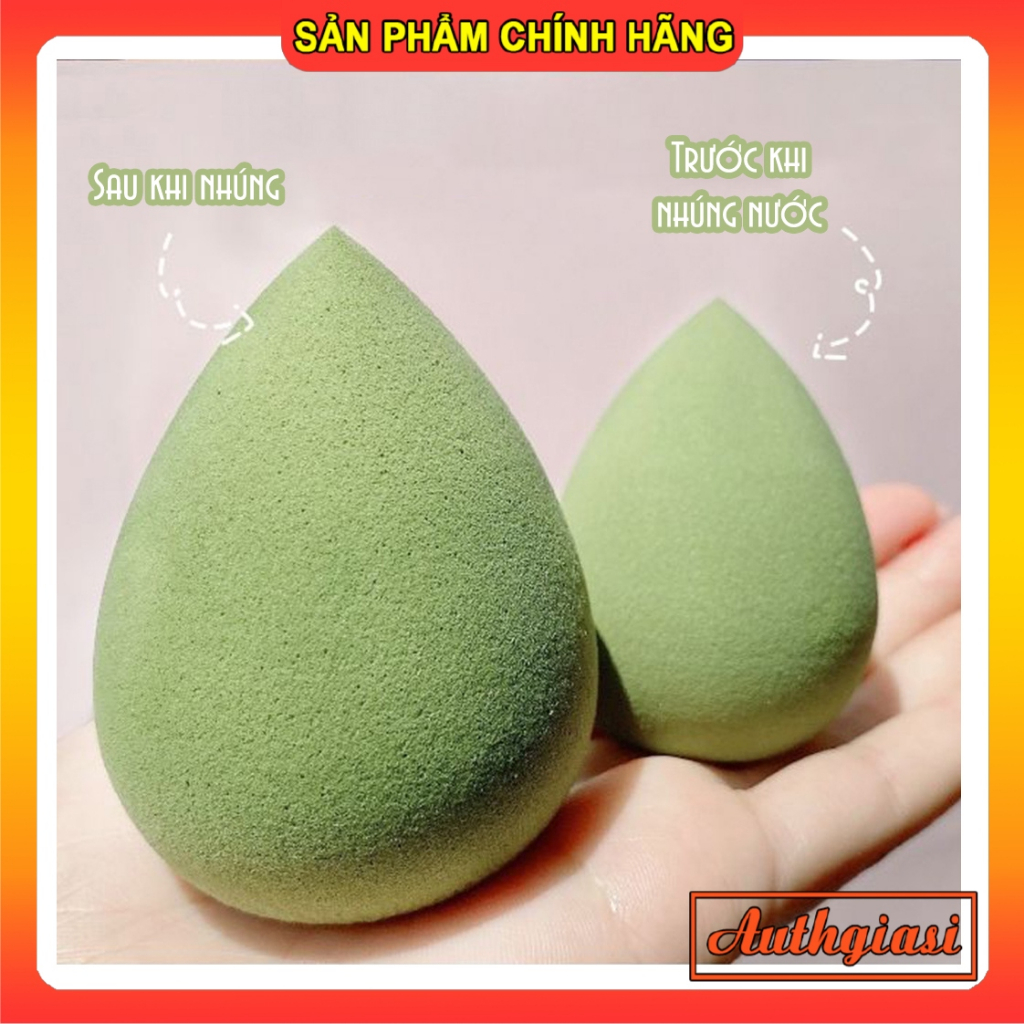 TẶNG KÈM HỘP ĐỰNG Bông Mút Tán Kem Nền Hồ Lô - Giọt Nước - Quả Trứng