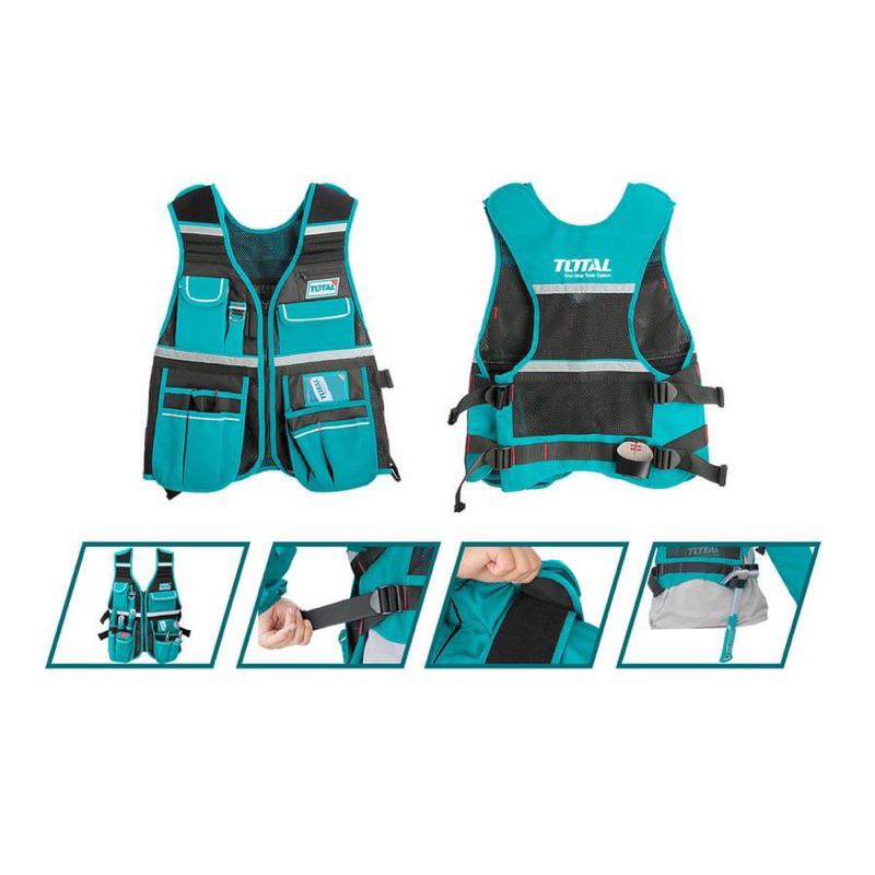 Áo gi lê đựng công cụ đồ nghề TOTAL TTVT1601
