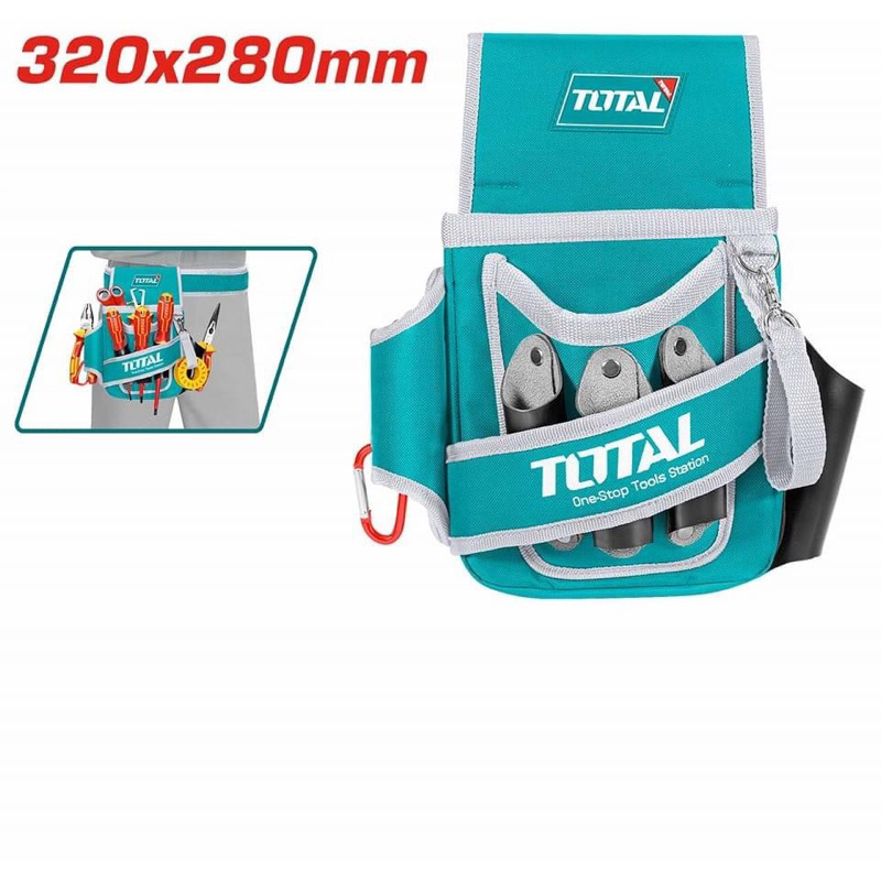 Túi đựng dụng cụ đồ nghề đeo thắt lưng (ko bao gồm dây đai, mẫu mơi) TOTAL THT16P5021