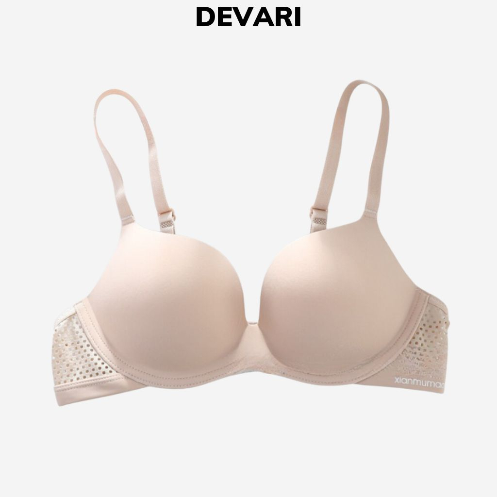 Áo ngực nữ không gọng su mềm mại thoáng khí giúp nâng đỡ vòng 1 tạo khe sexy gợi cảm và quyến rũ DEVARI A045