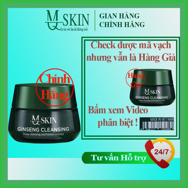 Bột Rửa Mặt Mq Skin Chính Hãng Nhân Sâm và Nhụy Hoa Nghệ Tây Bột Rửa Mặt MQSkin Mẫu Mới & Thay Da Tái Tạo Da Mq Skin