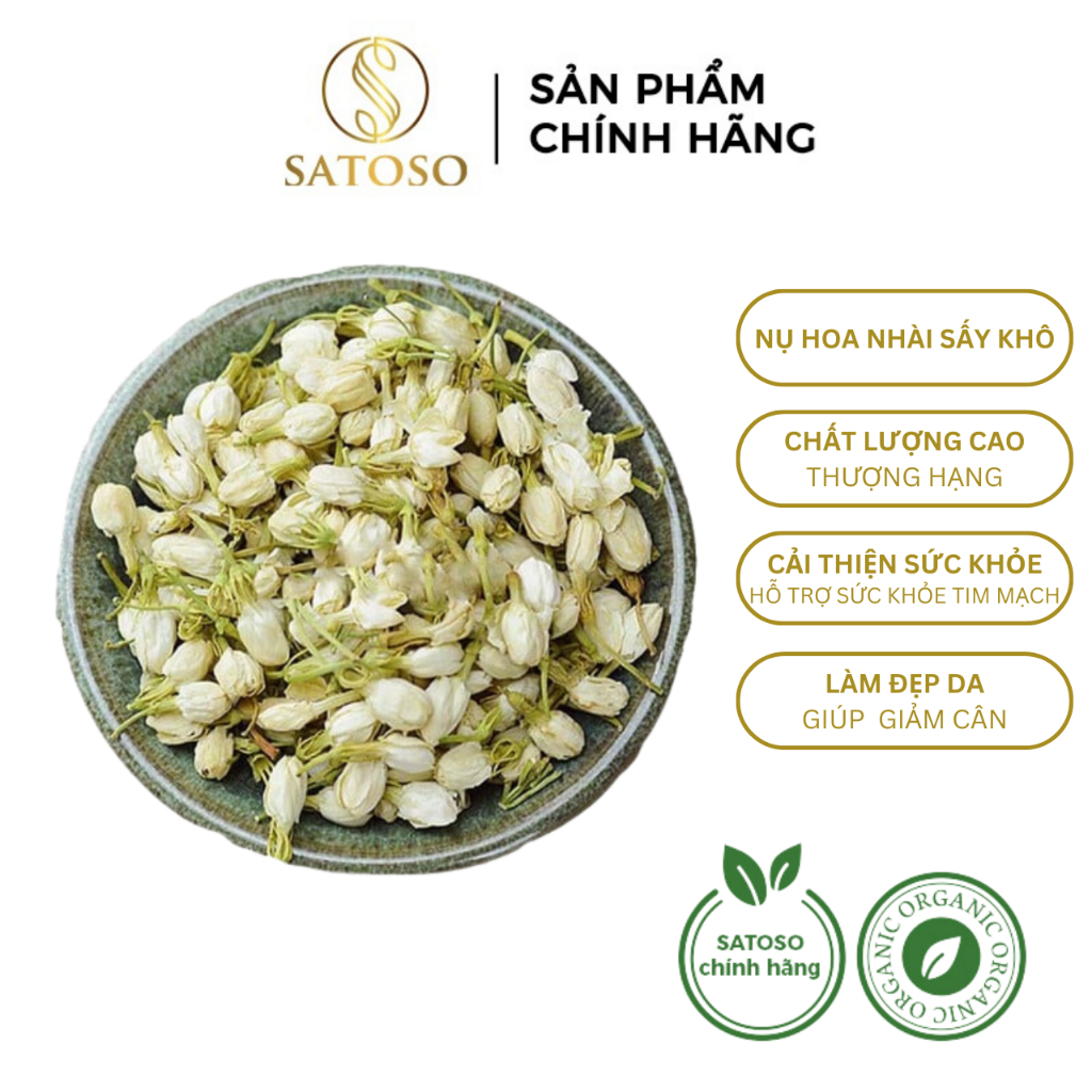 Nụ Hoa Nhài sấy khô thương hiệu SATOSO gói 100g