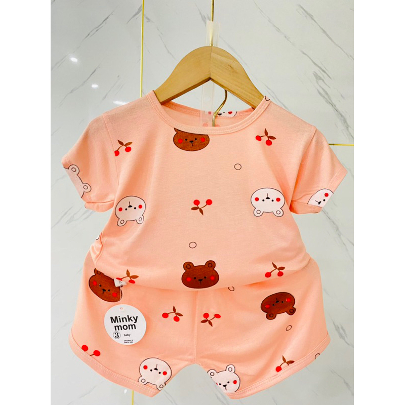 Bộ đồ bé trai và bé gái chất thun lanh size 7-17kg
