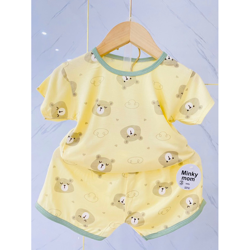 Bộ đồ bé trai và bé gái chất thun lanh size 7-17kg