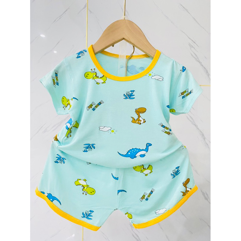 Bộ đồ bé trai và bé gái chất thun lanh size 7-17kg