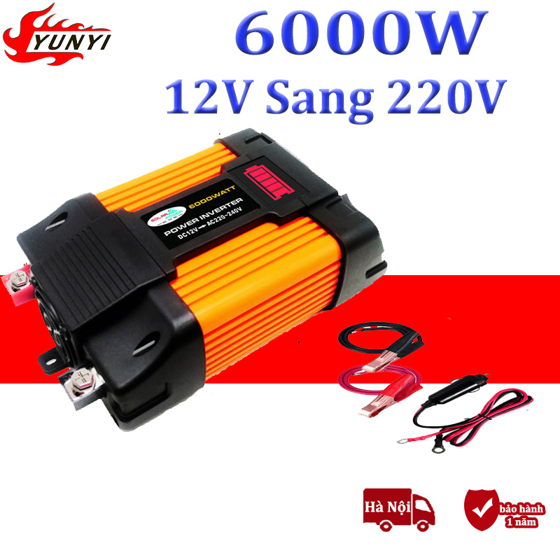 inverter 6000w biến tần 12v sang 220v Bộ kích điện12v lên 220v chuyển đổi điện áp