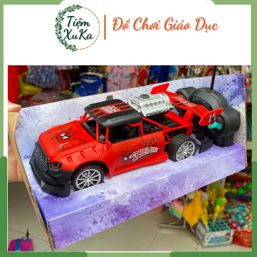 Xe Điều Khiển Từ Xa Phun Nước Người Nhện Spider Man