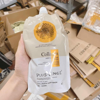 Kem dầu hấp ủ tóc collagen plus vinge phục hồi dưỡng ẩm delofil 500ml