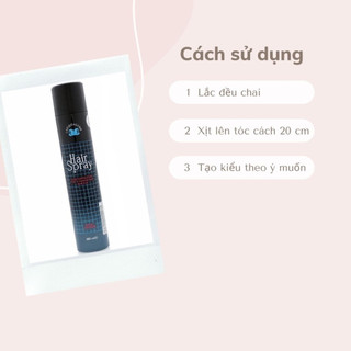 Gôm tạo kiểu Jacqualine đen 400ml
