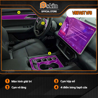 Dán PPF trong suốt bảo vệ nội thất xe VF8 (bản Plus)