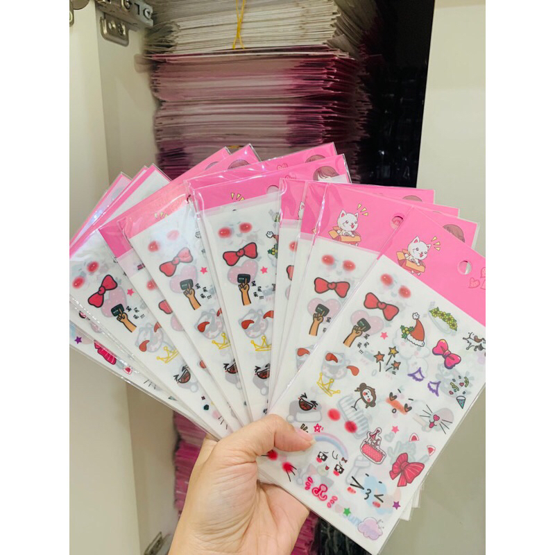 Set 6 tờ sticker summer