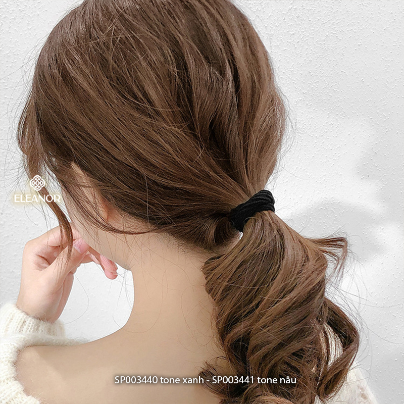 Dây cột tóc nữ Eleanor Accessories nhiều màu phong cách basic phụ kiện tóc 3440