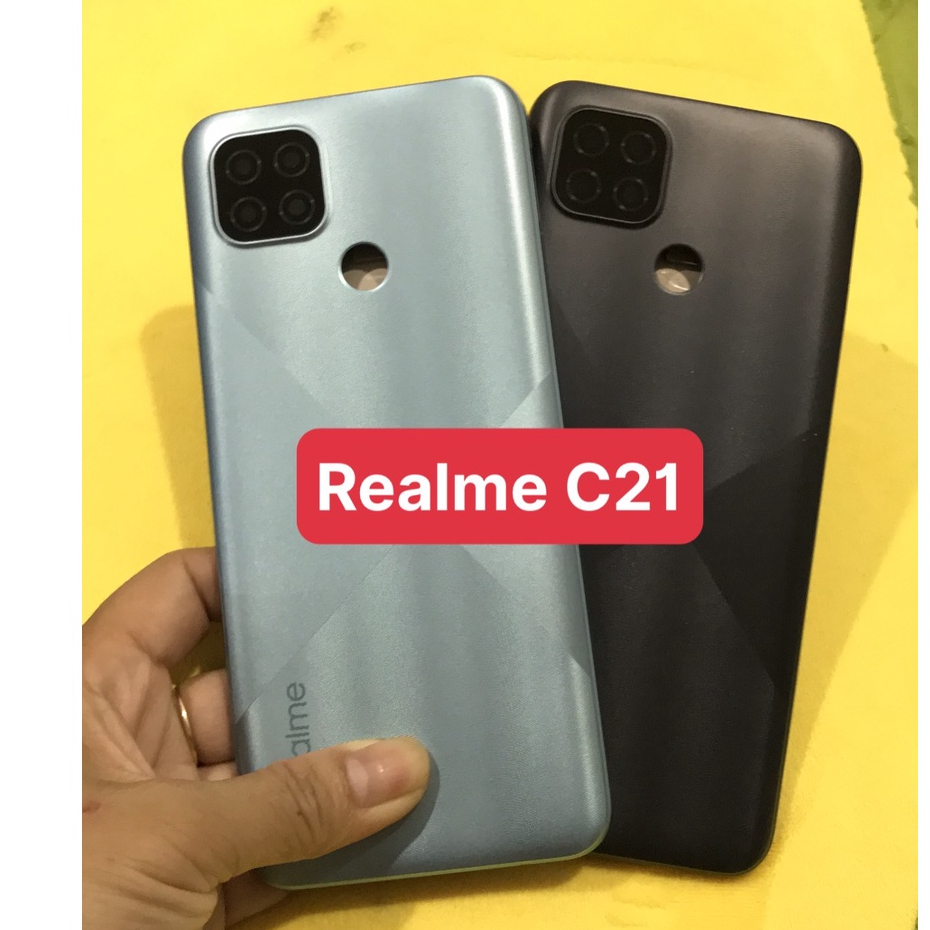 Bộ vỏ Realme C21 (gồm lưng,sườn, nút bấm Kính camera)
