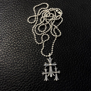 Mặt dây chuyền + triple cross larle + đính đá