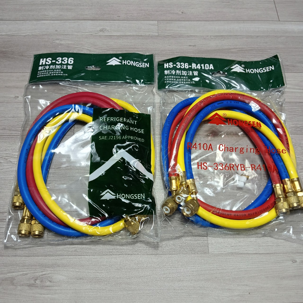 Bộ 3 dây nạp gas Hongsen HS-336 cho gas R22 và R410A - T - dây nạp gas lạnh HS-336 RYB 410