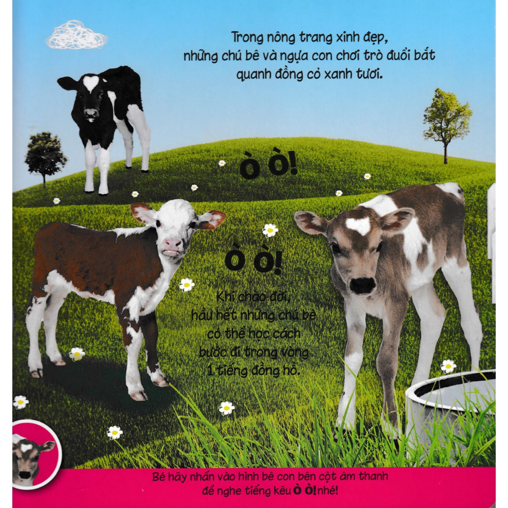 Sách - 10 Nút Tiếng Kêu Đáng Yêu - Động Vật Bé Con