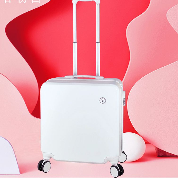 VNNDL Vali nhỏ kích thước 18 inch, với hộp khóa và xe đẩy, thiết kế đẹp mắt với gam màu pastel