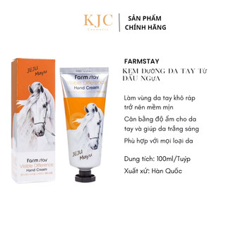 Kem dưỡng da tay từ dầu ngựa - FARMSTAY Visible differerce hand cream horse oil