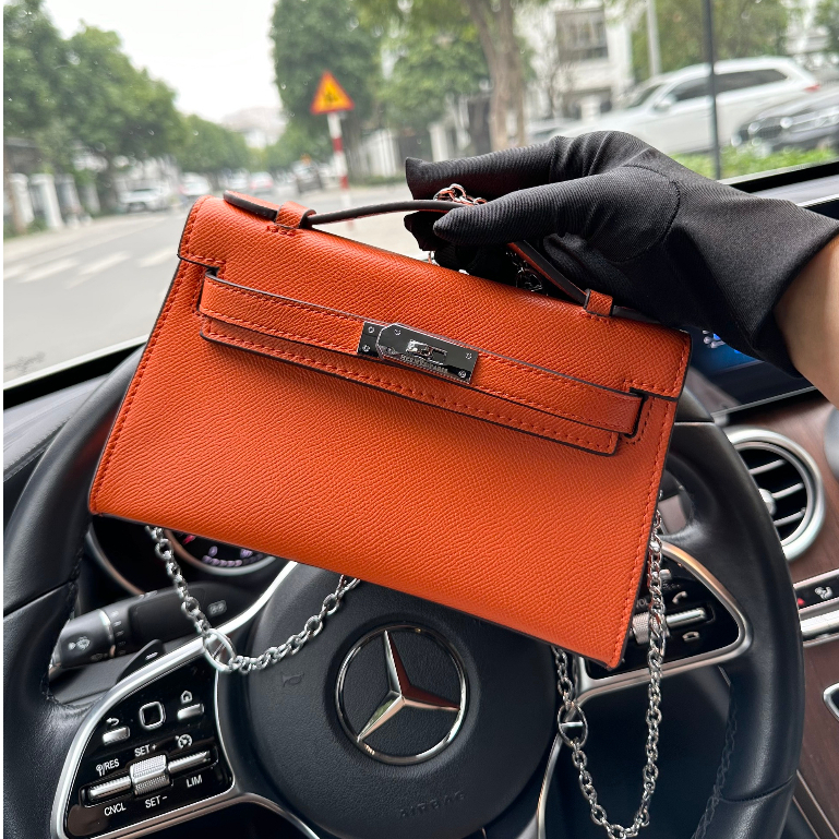 Túi H〽️ Pochette size 22cm Xách Nữ Cao Cấp Thời Trang L01120 LAROSE