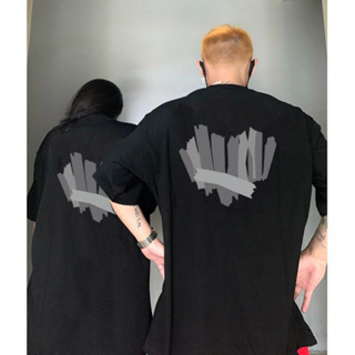 Áo Thun Cặp Tay Ngắn Màu Đen In Tim xám, Áo Phông Đôi nam nữ Phong Cách Hàn Quốc Thời Trang