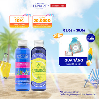 Combo Nước Tẩy Trang Eau Micellar 100ml và Toner Hoa CHRISTIAN LENART - 100ml