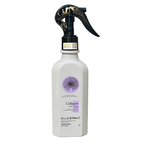 XỊT DƯỠNG TÓC PLUS VINGE COLLAGEN HAIR SPRAY 250ML - CHAI