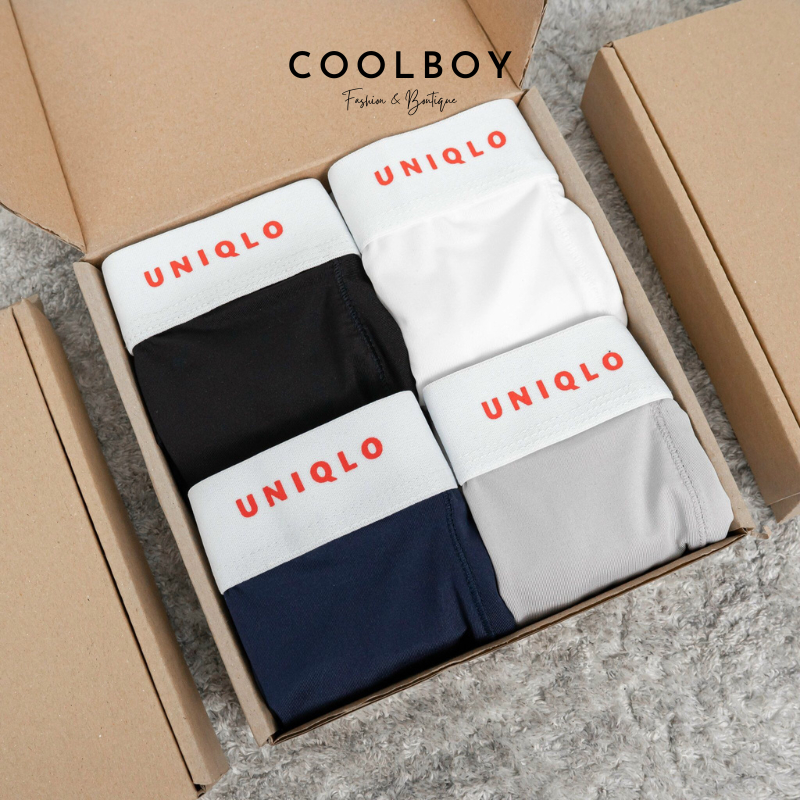 Quần lót nam, quần boxer UNI.QLO chất thun lạnh mềm mịn siêu mát, thấm hút mồ hôi, Kháng khuẩn cực tốt.