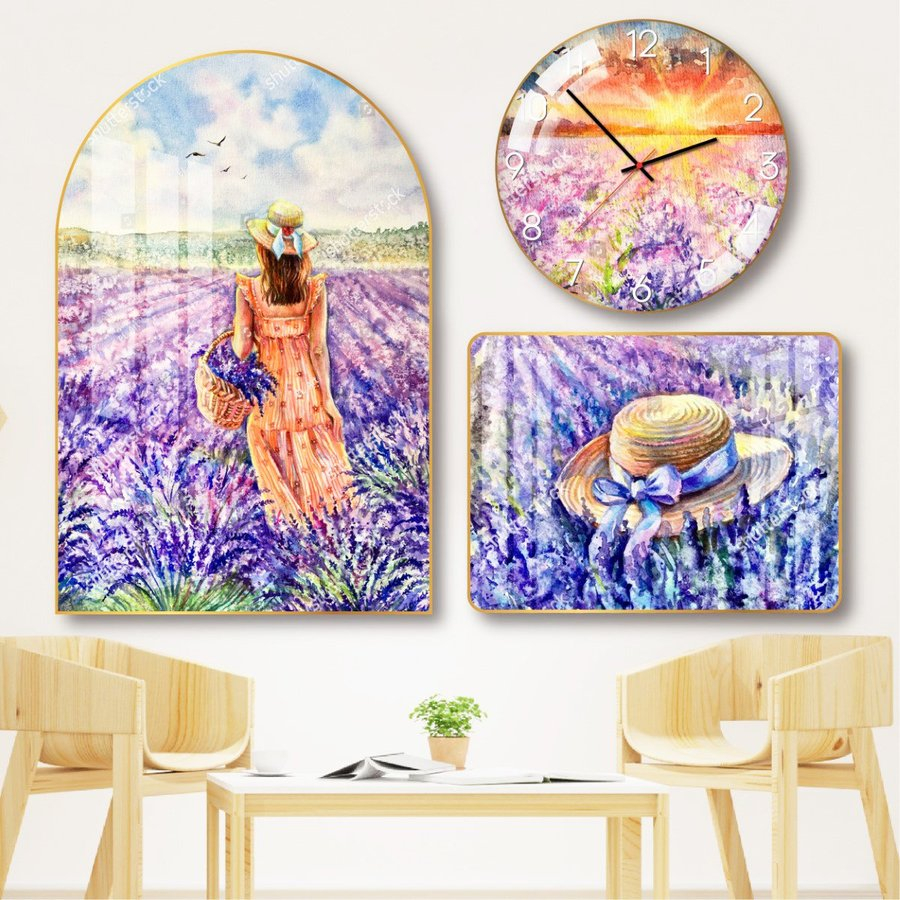 Tranh đồng hồ tráng gương cao cấp decor phòng khách, phòng ngủ siêu đẹp giá rẻ tặng kèm pin và đinh đa năng