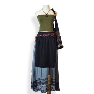 Fairy set, vintage set, áo ống, áo quây, chân váy voan, 2hand