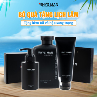 Bộ quà tặng nam sữa tắm gội nam hương nước hoa 350 ml & sữa rửa mặt hương dừa 100ml & dung dịch vệ sinh 100ml rhys man
