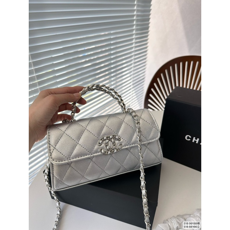 Túi quai kiềng chan.el vip sz 19 full hộp siêu xinh chuẩn hàng QC