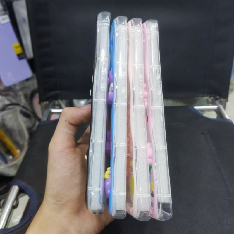 Ốp lưng Oppo Reno 8T 5G dẻo viền lượng sóng lưng dán hình thú nổi dễ thương