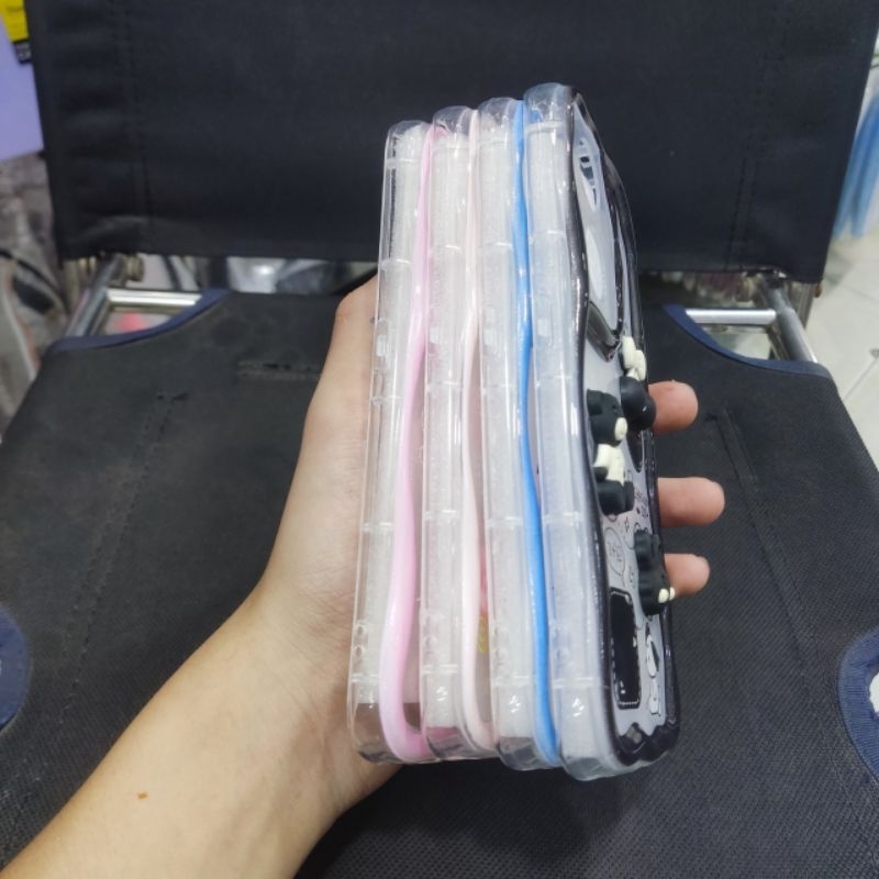 Ốp lưng Oppo Reno 8T 5G dẻo viền lượng sóng lưng dán hình thú nổi dễ thương