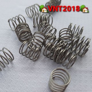 Lò xo nén inox phi 9mm sợi 0.5mm dài 10mm