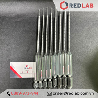 Tỷ trọng kế đo khối trọng riêng chất lỏng ONELAB nhiều thang đo từ 0.6  -  2.0 hydrometer