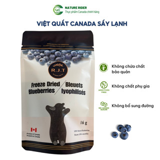 Việt quất sấy lạnh - rjt freeze dried blueberries 16gr