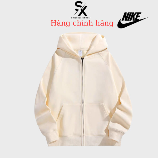 Áo khoác nỉ hoodie zip trơn form rộng nam nữ unisex cá tính năng động oversize
