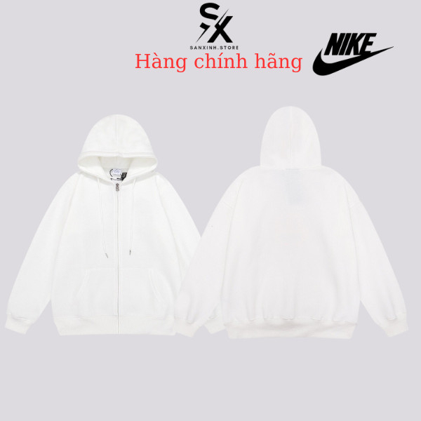 Áo khoác nỉ hoodie zip trơn form rộng nam nữ unisex cá tính năng động oversize